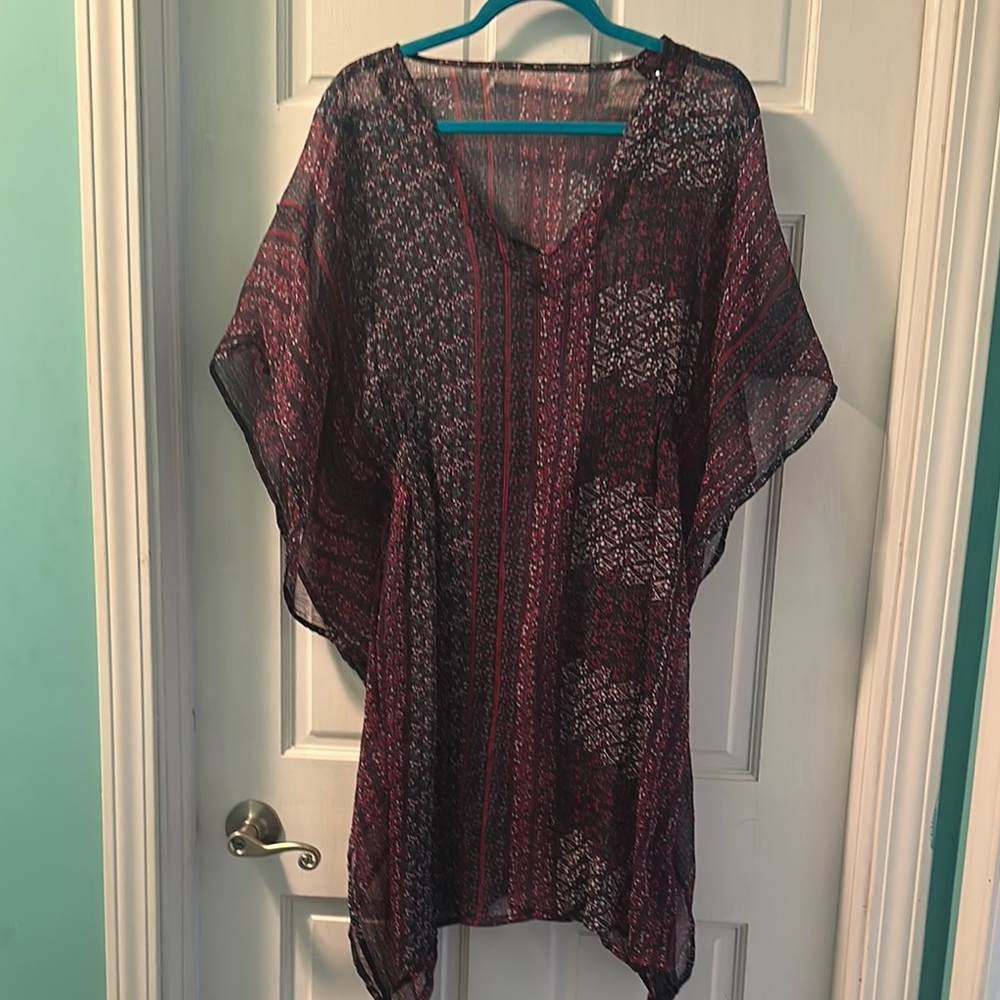 Bohemian Sheer Poncho Top